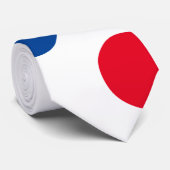 愛国赤青旗色柄ギフト ネクタイ (ロール)