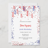 愛国赤青白紙吹雪党 招待状 (正面)