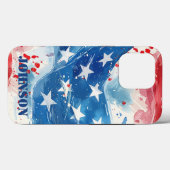 愛国軍事アメリカUSA iPhoneケース カバー (裏面 (横))