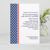 愛国軍隊の星条結婚旗 招待状 (スタンド正面)