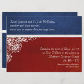 愛国軍隊フローラの結婚大きさ 招待状 (正面/裏面)