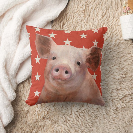 愛国農場 – 豚 クッション (ブランケット)
