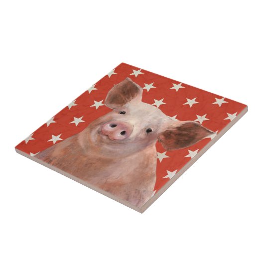 愛国農場 – 豚 タイル (側面)