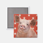 愛国農場 – 豚 マグネット (正面/裏面)