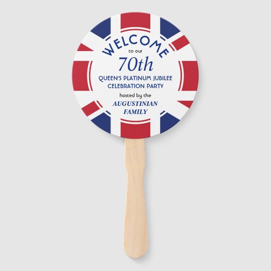 愛国連合ジャック70thクイーンズプラチナジュビリー ハンドファン (正面)