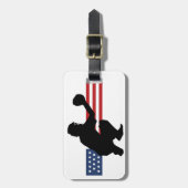 愛国野球デザインラゲッジタグ ラゲッジタグ (正面縦)