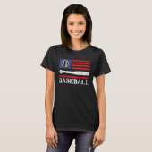 愛国野球7月4日米国国旗のFa Tシャツ (正面フル)