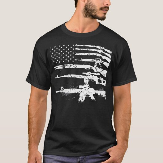 愛国銃権利第2改正Ar15 American F Tシャツ (正面)