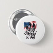 愛国陸軍ママ ヴィンテージ アメリカ軍柄Tシャツ_1 缶バッジ (正面&裏面)