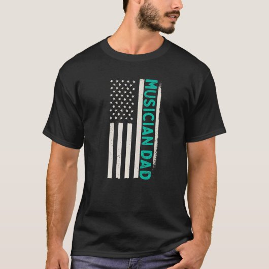 愛国音楽歌手カラオケオペラミュージシャンパパ Tシャツ (正面)