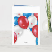 愛国風船の挨拶状 カード (裏面)