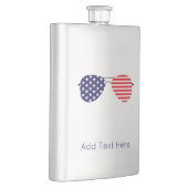 愛国飛行士サングラスストライプ星クール フラスク (右)