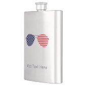 愛国飛行士サングラスストライプ星クール フラスク (左)