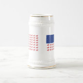愛国馬アメリカ国旗 ビールジョッキ (中央)
