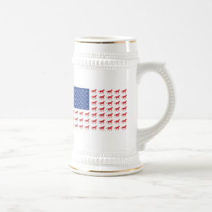 愛国馬アメリカ国旗 ビールジョッキ