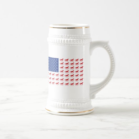 愛国馬アメリカ国旗 ビールジョッキ (右)