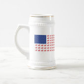愛国馬アメリカ国旗 ビールジョッキ (左)