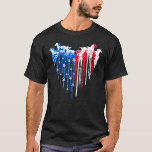 愛国馬アメリカ国旗 馬 ビンテージ2 Tシャツ
