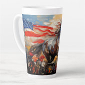 愛国馬 カフェラテマグ (左アングル)