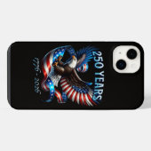 愛国鷲と旗 250周年 1776-2026 iPhoneケース (裏面横)