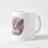 愛国鷲の花火が炸裂 ジャンボコーヒーマグカップ (正面右)