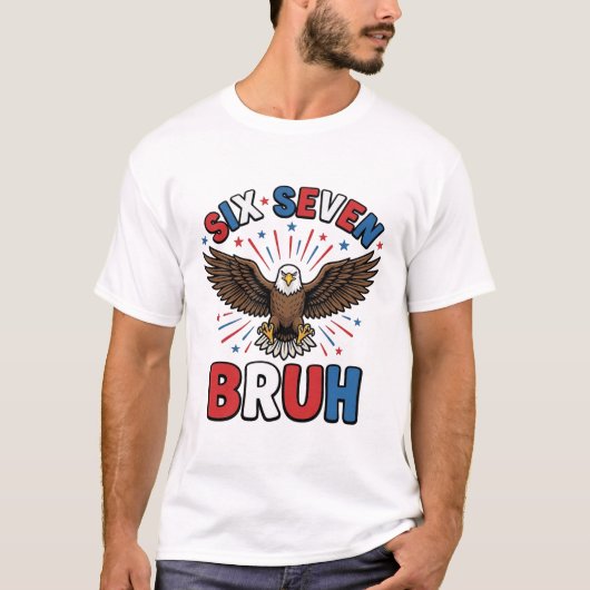 愛国鷲シックスセブンBruhベクター デザイン_1 Tシャツ (正面)