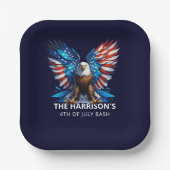 愛国鷲 アメリカ独立記念日 ペーパープレート (正面)
