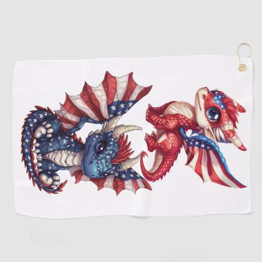 愛国龍 ゴルフタオル (横)