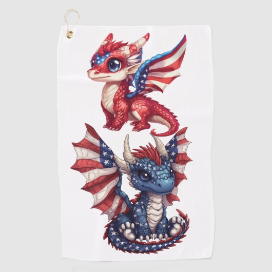 愛国龍 ゴルフタオル (正面)