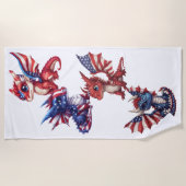 愛国龍 ビーチタオル (正面)