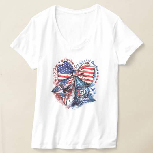 愛国250周年記念日 Tシャツ (レイダウン)
