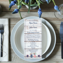 愛国7月4日結婚の式 プログラム