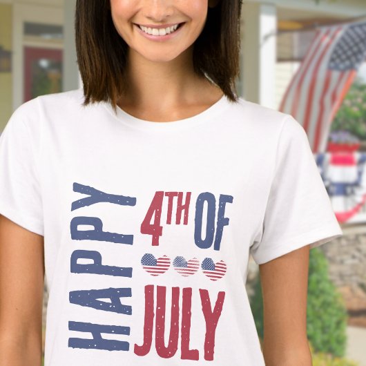 愛国 アメリカ国旗 7月4日 Tシャツ
