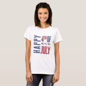 愛国 アメリカ国旗 7月4日 Tシャツ (正面フル)