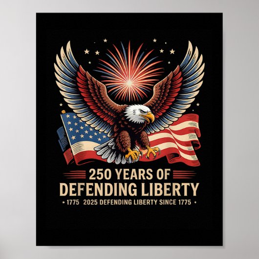 愛国 アメリカ軍 アメリカ軍 パレード 250周年記念 ポスター (正面)