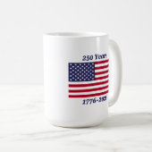 愛国 250周年 1776-2026 コーヒーマグカップ (正面右)