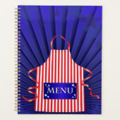 愛国USAシェフ赤白青BBQ料理 プランナー手帳 (正面)