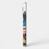 愛国USAフラグハクトウワシiPhone/iPadケース iPhoneケース (左側面)