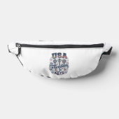 愛国USA自由の鍵ベクターTシャツデザイン ファニーパック (レイダウン)