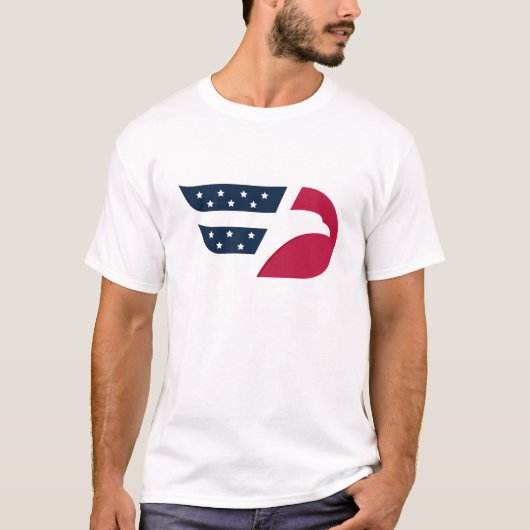 愛国USA鷲の翼 Tシャツ (正面)