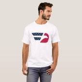愛国USA鷲の翼 Tシャツ (正面フル)