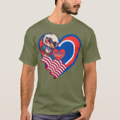愛国USA鷲Tシャツ Tシャツ (正面)