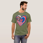 愛国USA鷲Tシャツ Tシャツ (正面フル)