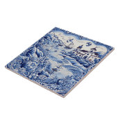 愛地中海の者の青い白 タイル (側面)