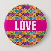 愛多様性LGBTボタン 缶バッジ (正面)