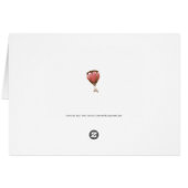 愛夢の結婚式のテーブル数カード (裏面横)