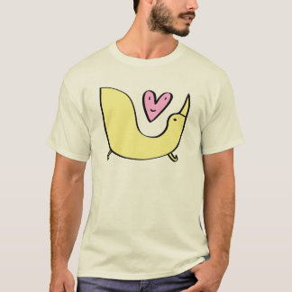 愛大きく黄色い鳥愛 Tシャツ
