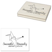 愛大カスタム手作り鳥折り紙 ラバースタンプ (押印)