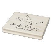 愛大カスタム手作り鳥折り紙 ラバースタンプ (スタンプ)