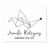 愛大カスタム手作り鳥折り紙 ラバースタンプ (インプリント)